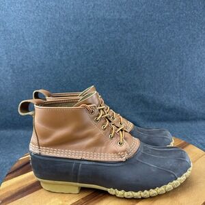LL Bean Mens 6 Inch Bean Boots Duck Boots Tan Brown Waterproof Size 11